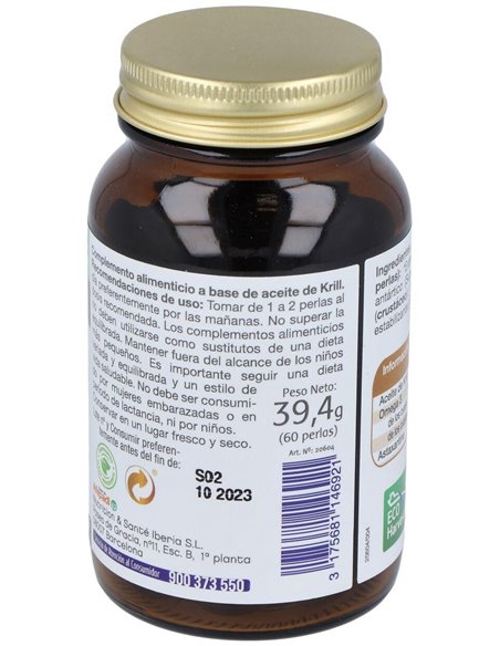 Omega 3 Mega Aceite De Krill  Envase 60 Perlas(30-60 Días) de Dielisa®