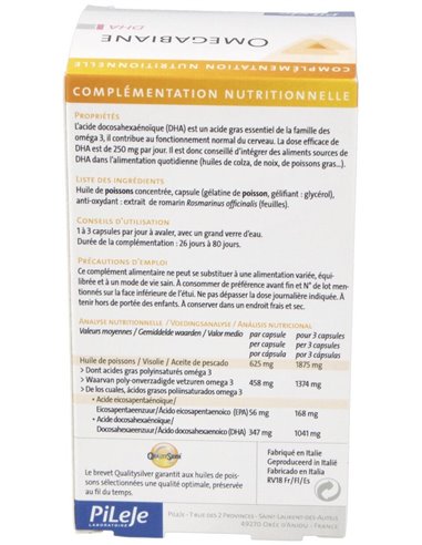 Omegabiane Dha 80Cap. de Pileje