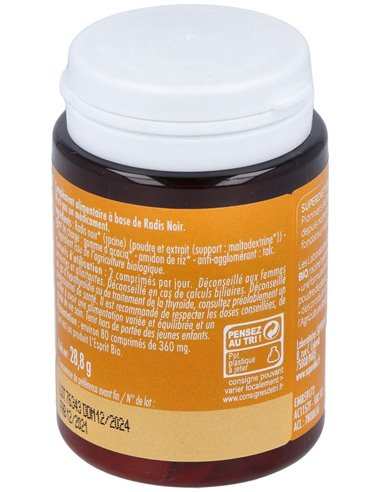 Rabano Negro Bio 80Comp. de Superdiet
