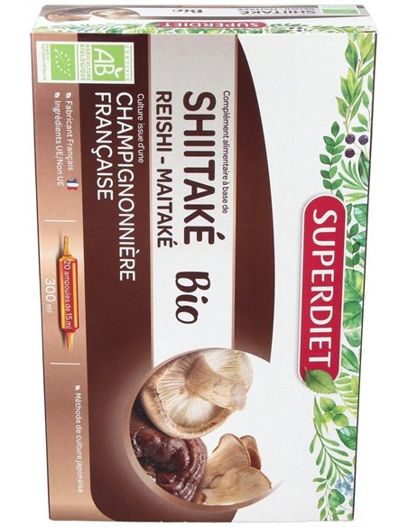 Shitake-Maitake-Reishi Bio 20Amp. de Superdiet