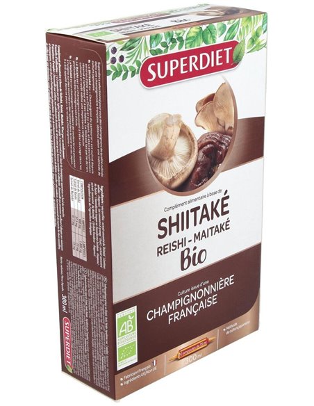 Shitake-Maitake-Reishi Bio 20Amp. de Superdiet