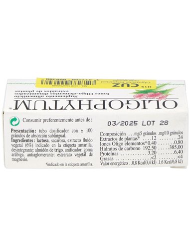 Oligophytum Cobre+Zinc 100Gra de Holistica