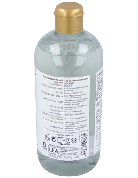 Agua Micelar Antiedad Hialuronico-Argan 500Ml. Bio de So´Bio Etic