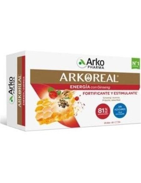 Arkoreal Jalea Real+Ginseng 20Amp. de Arkopharma