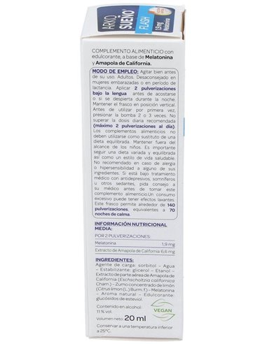 Arkorelax Sueño Flash Spray Sublingual 20Ml. de Arkopharma