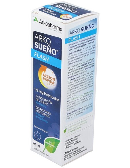 Arkorelax Sueño Flash Spray Sublingual 20Ml. de Arkopharma