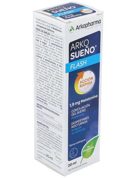 Arkorelax Sueño Flash Spray Sublingual 20Ml. de Arkopharma