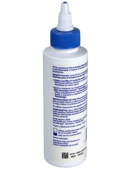 Epiotic Formula Avanzada 125Ml de Virbac Vet