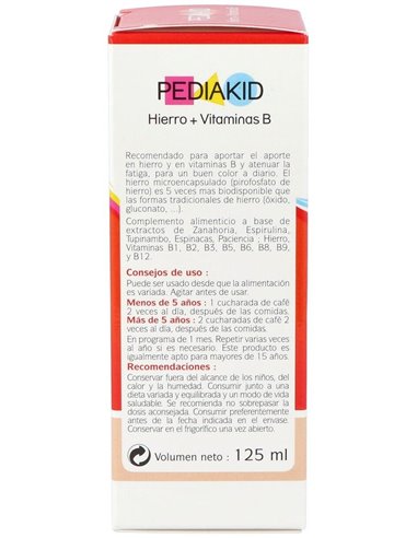 Pediakid Hierro-Vit.B Jarabe 125Ml. de Ineldea