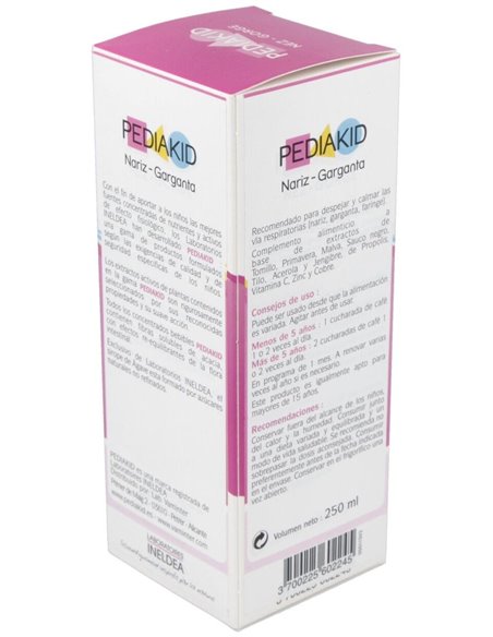 Pediakid Nariz-Garganta Jarabe 250Ml. de Ineldea