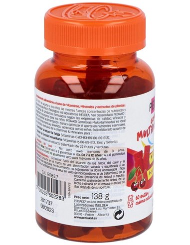 Pediakid Gominolas Multivitaminadas 60Gominolas de Ineldea