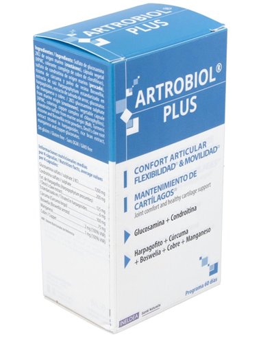 Artrobiol Plus Glucosamina+Condroitina 120Cap. de Ineldea