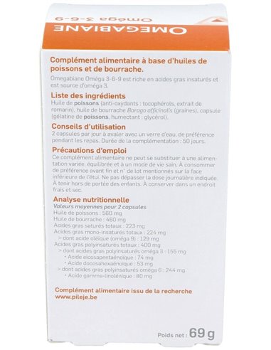 Omegabiane Omega 3-6-9 100Cap. de Pileje