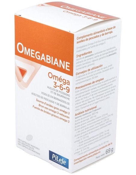 Omegabiane 3-6-9 100 cápsulas de Pileje