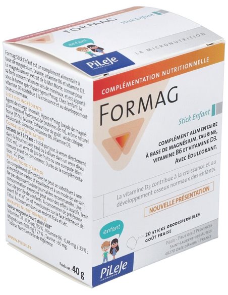 Formag Infantil Sabor Fresa 20Stick de Pileje