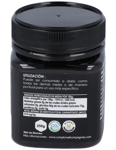 Miel De Manuka Iaa15+ 250Gr. de Comptoirs & Compagnies