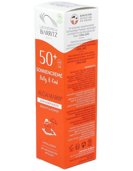 Crema Solar Niños Spf50+ 100Ml. Bio de Alga Maris - Lab. Biarritz