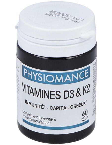 Physiomance Vitamina D3+K2 60Cap. de Physiomance