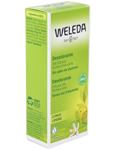 Desodorante Spray de Citrus 100ml  de Weleda