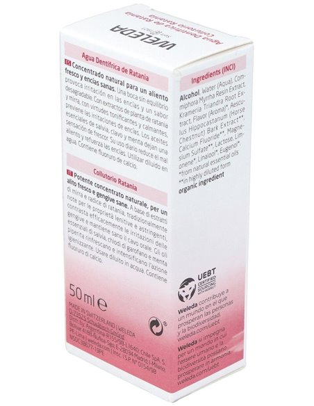 Agua Dentifrica De Ratania 50 Ml de Weleda