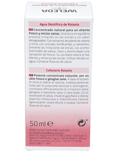 Agua Dentifrica De Ratania 50 Ml de Weleda