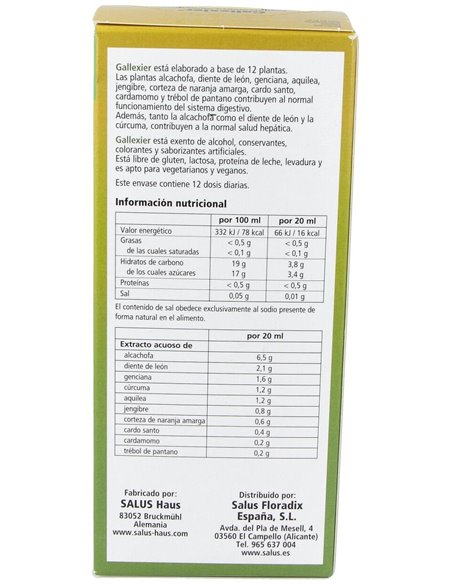 Gallexier Hepatico 250Ml de Salus