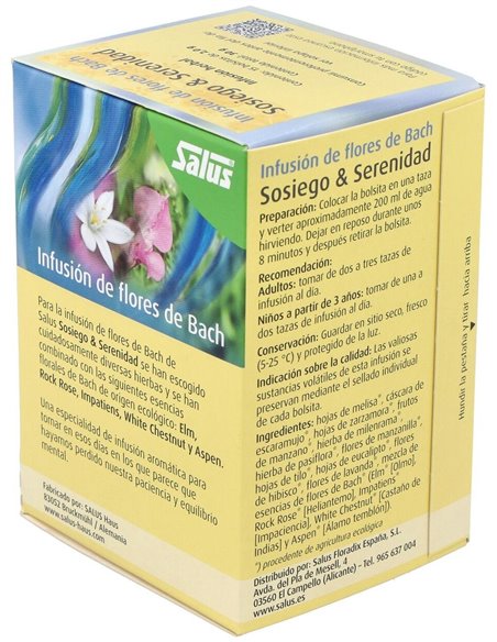 Infusion Flores Bach Sosiego Y Serenidad 15Sbrs. de Salus