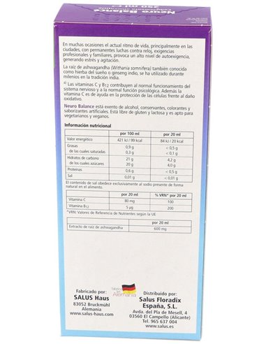Neuro Balance 250Ml. Salus de Salus