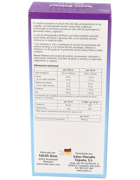 Neuro Balance 250Ml. Salus de Salus