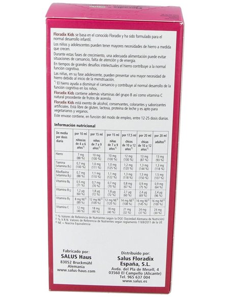 Floradix Kids 250Ml. de Salus