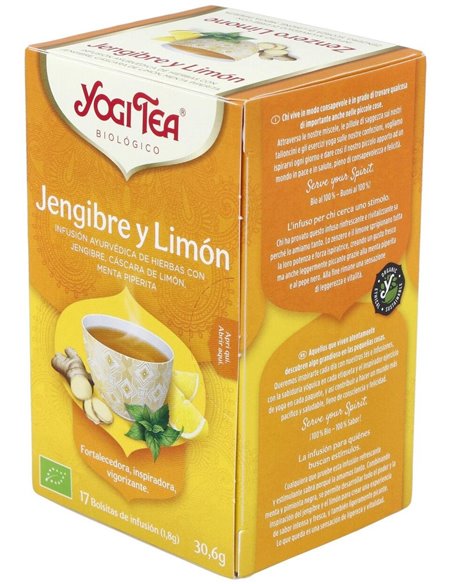 Yogi Tea Jengibre Y Limón 17 X 1,8 G