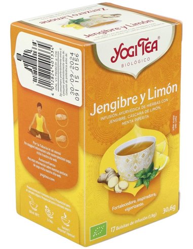 Yogi Tea Jengibre Y Limón 17 X 1,8 G