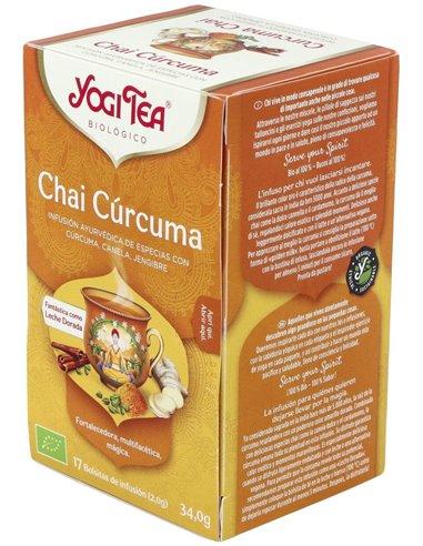 Yogi Tea Chai Curcuma 17Infusiones de Yogi Tea