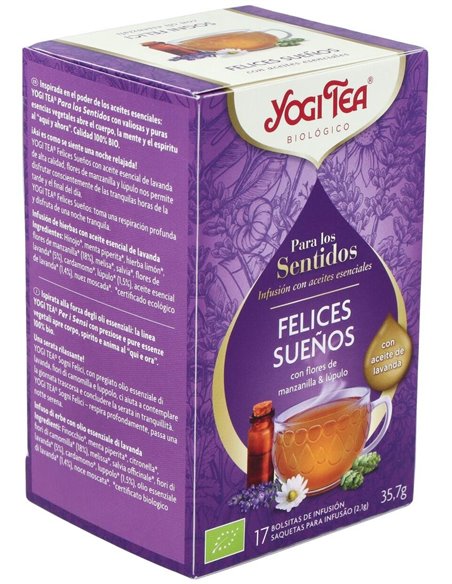 Yogi Tea Para Los Sentidos Felices Sueños 17 X 1,8 G de Yogi Tea