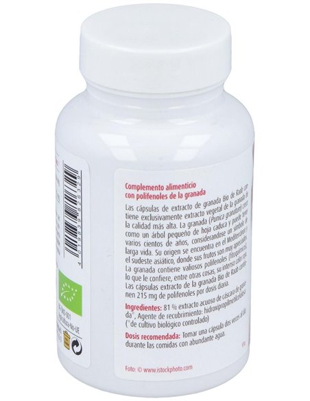Granada bio 80 cápsulas, 530mg de Raab Vitalfood