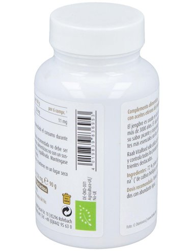 Jengibre bio, 360 comprimidos de Raab Vitalfood