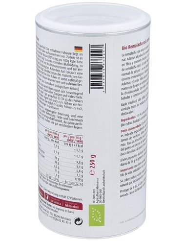 Remolacha roja polvo, 250g de Raab Vitalfood