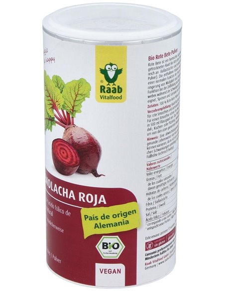 Remolacha roja polvo, 250g de Raab Vitalfood