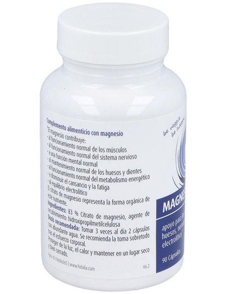 Magnesio citrato, 90 cápsulas de Raab Vitalfood