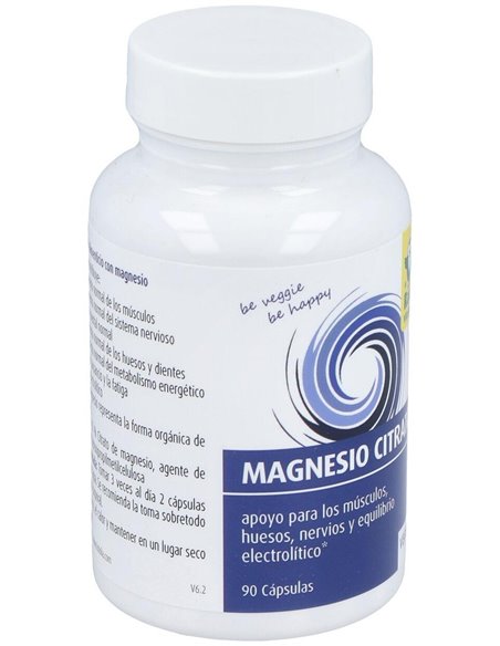 Magnesio citrato, 90 cápsulas de Raab Vitalfood