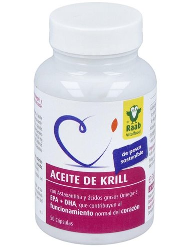 Aceite de Krill forte, 50 cápsulas de Raab Vitalfood