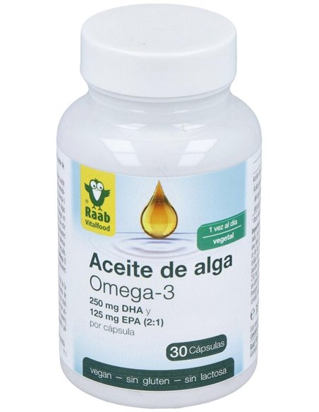 Aceite De Alga Omega 3 1183Mg 30Cap. Sg Vegan de Raab Vitalfood