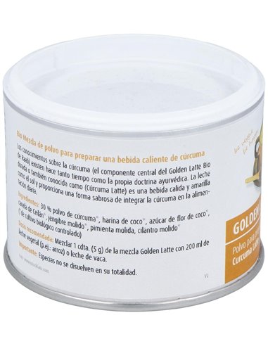 Golden Latte Bebida De Curcuma En Polvo 70Gr. Bio de Raab Vitalfood