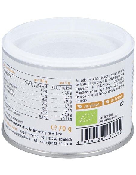 Golden Latte Bebida De Curcuma En Polvo 70Gr. Bio de Raab Vitalfood