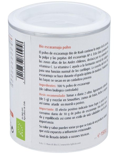 Escaramujo Polvo 150Gr. Bio Sg Vegan de Raab Vitalfood