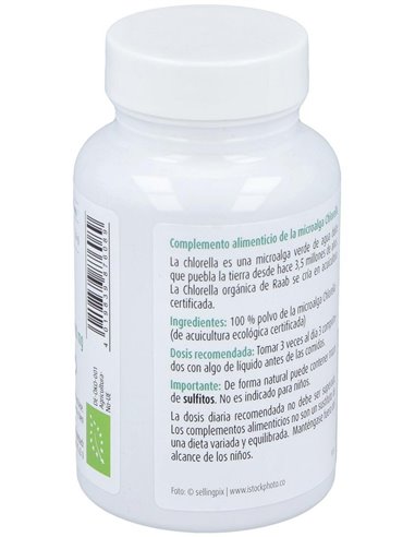 Alga Chlorella 200Comp. Bio Sg  Vegan de Raab Vitalfood
