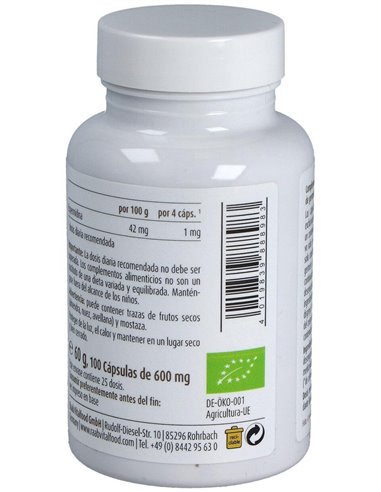 Espermidina Germen De Trigo 600Mg 100Cap Bio Vegan de Raab Vitalfood