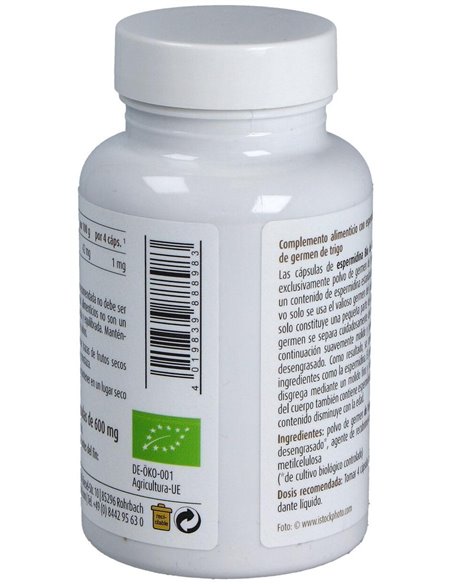 Espermidina Germen De Trigo 600Mg 100Cap Bio Vegan de Raab Vitalfood