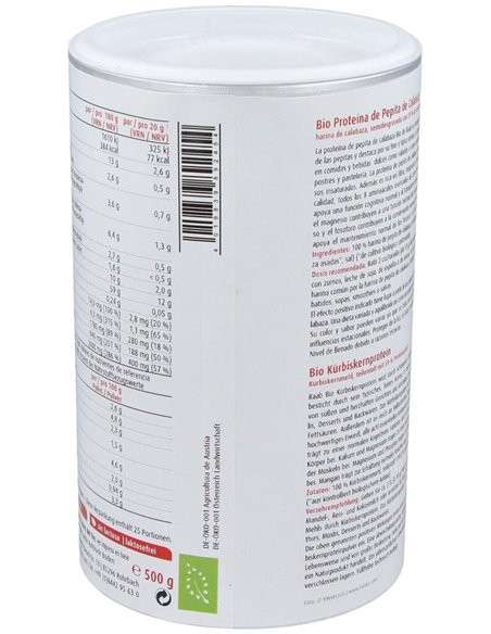Proteina De Pepita De Calabaza 500Gr. Bio Sg Vegan de Raab Vitalfood