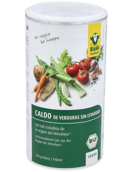 Caldo De Verduras Sin Levadura Bote 350Gr. Bio Sg de Raab Vitalfood